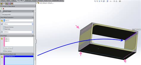 solidworks sheet metal rip|solidworks rip parameters.